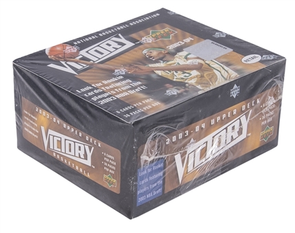 2003-04 Upper Deck Victory Basketball Unopened Retail Box (36 Packs) - Possible LeBron James Rookie Card!